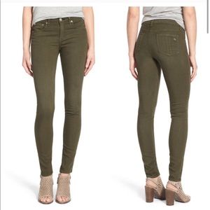 Rag and bone olive dust army skinny jean